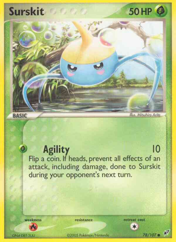 Surskit - 78/107 - Common [ex8-78] [Reverse Holo]