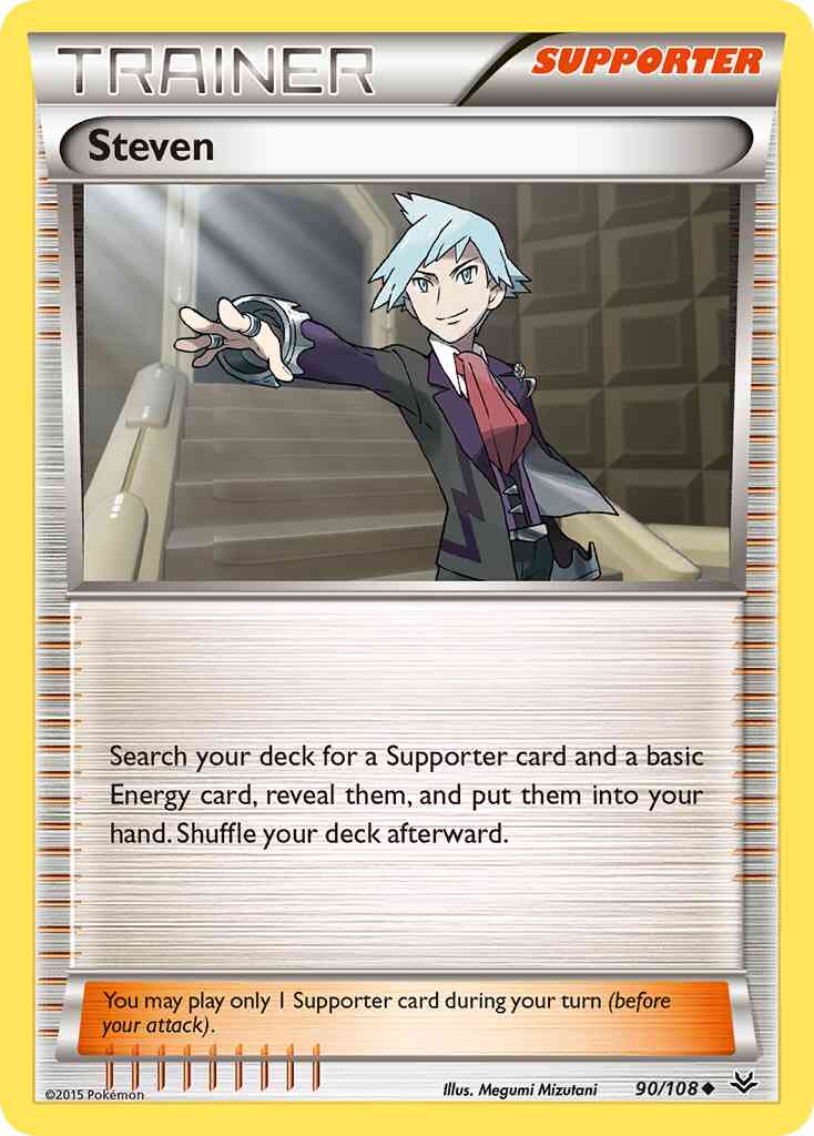 Steven - 90/108 - Uncommon [xy6-90] [Reverse Holo]