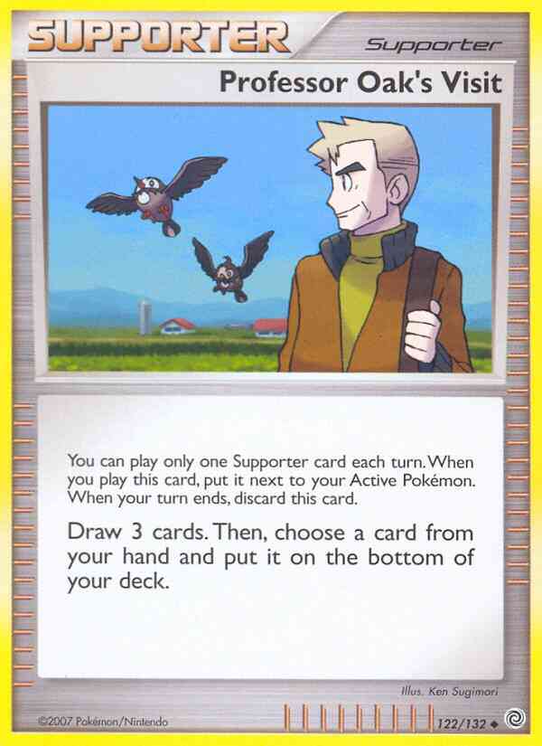 Professor Oak's Visit - 122/132 - Uncommon [dp3-122] [Non-Holo]