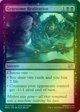 Gruesome Realization [103] [The Brothers' War] [Foil]