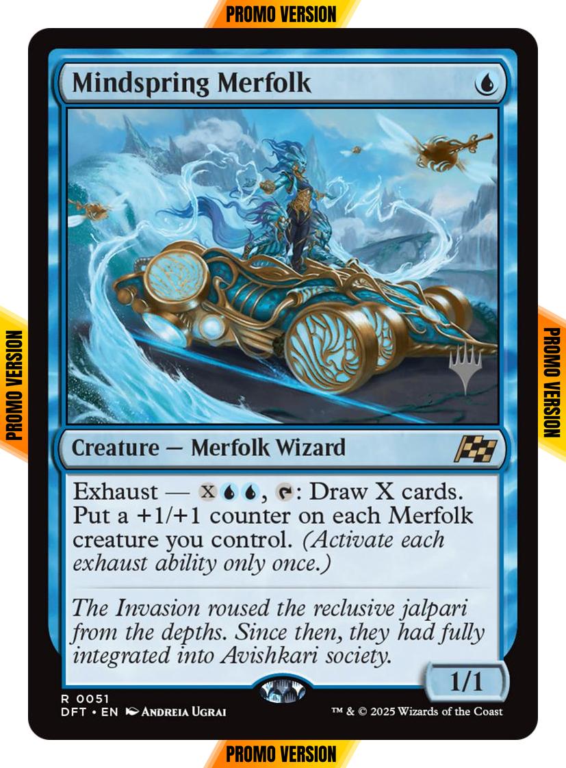 Mindspring Merfolk [51p] [Promo Pack] [Aetherdrift: Promos] [Non-Foil]