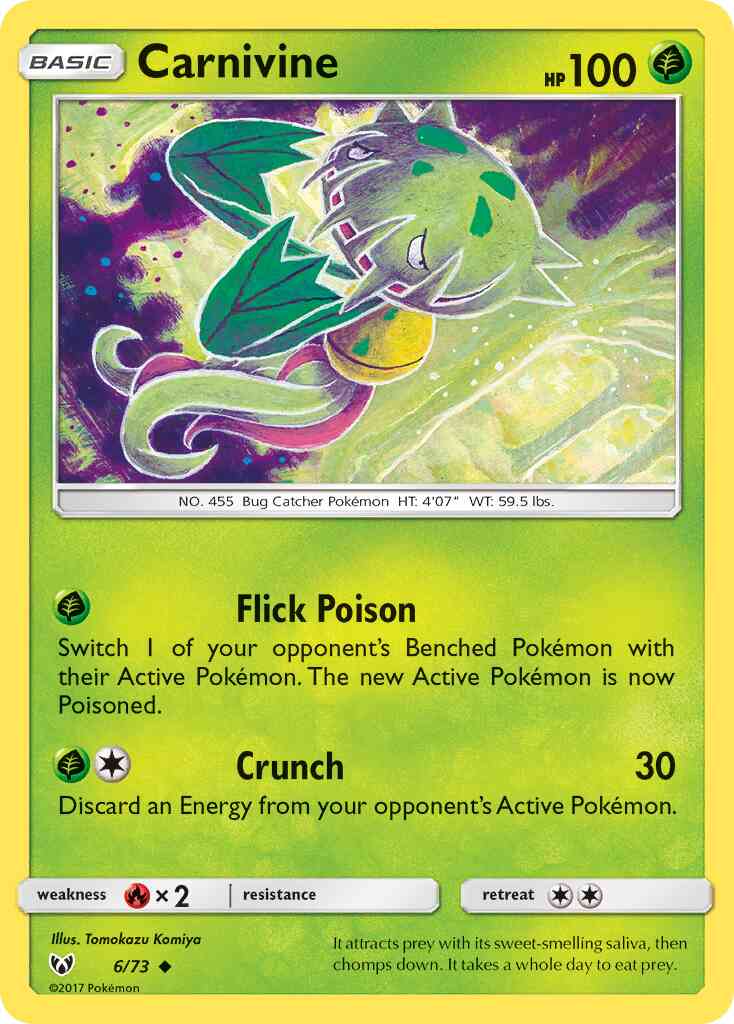 Carnivine - 6/73 - Uncommon [sm35-6] [Non-Holo]