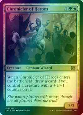 Chronicler of Heroes [193] [Double Masters 2022] [Foil]