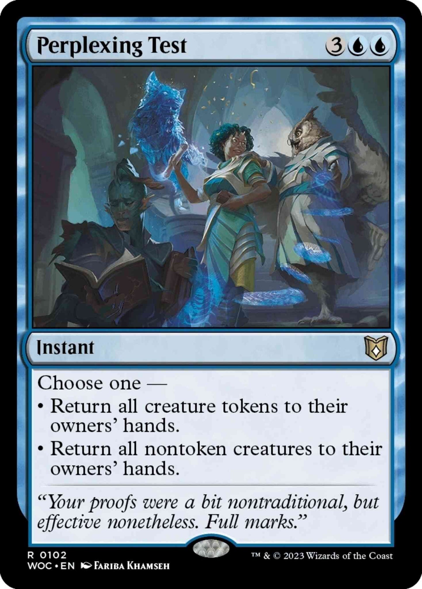Perplexing Test [102] [Wilds of Eldraine: Commander] [Non-Foil]