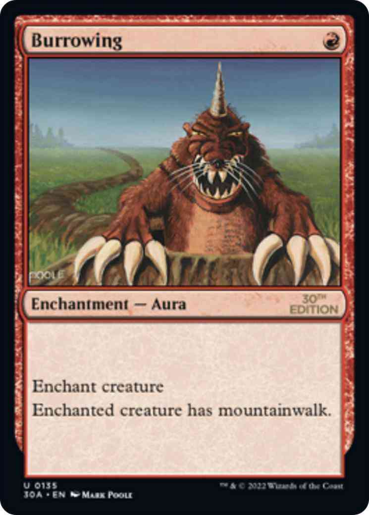 Burrowing [135] [30th Anniversary Edition] [Non-Foil]