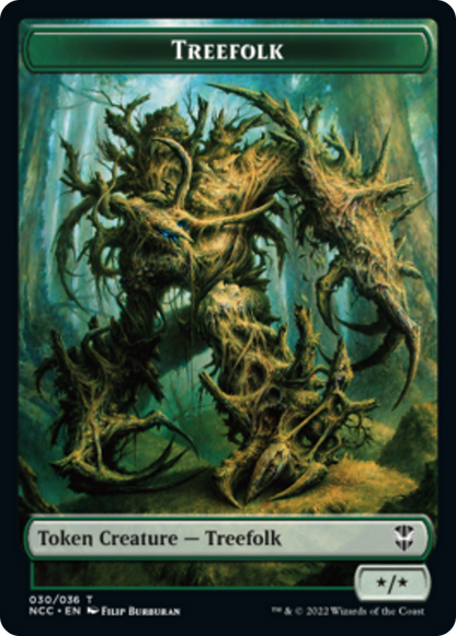 Spider Token (29) // Treefolk Token (30) [Streets of New Capenna: Commander: Tokens] [Non-Foil]