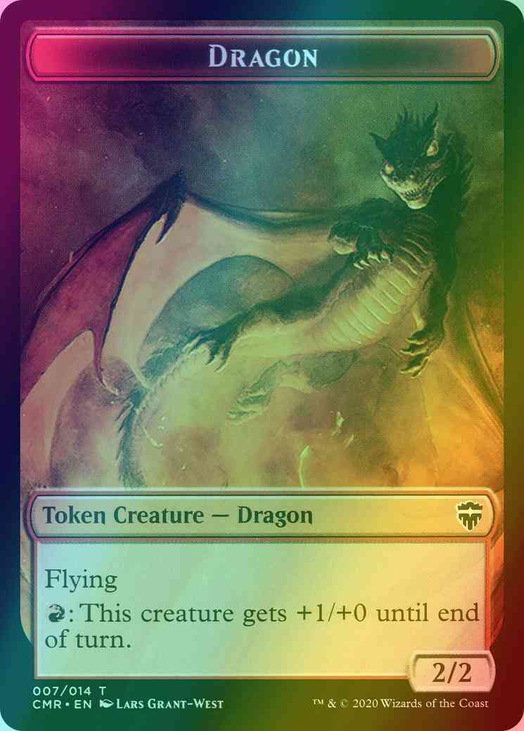 Dragon Token (07) // Horror Token (10) [Commander Legends Tokens] [Foil]