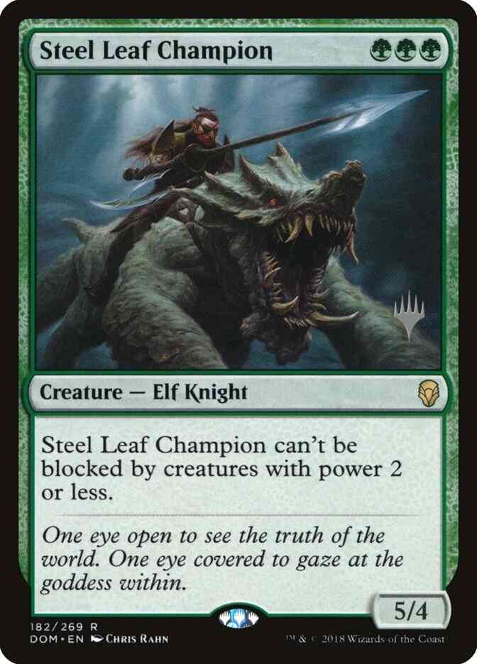 Steel Leaf Champion [182p] [Promo Pack] [Dominaria Promos] [Non-Foil]