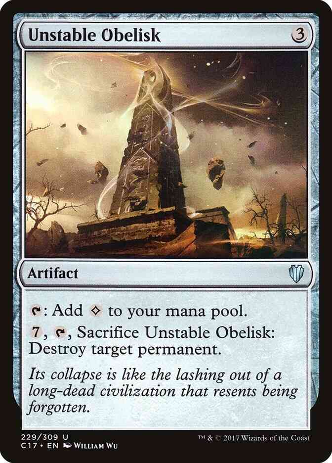 Unstable Obelisk [229] [Commander 2017] [Non-Foil]