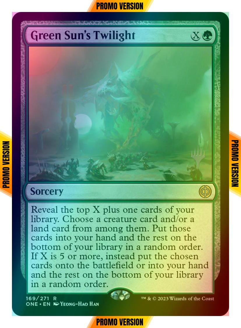 Green Sun's Twilight [169p] [Promo Pack] [Phyrexia: All Will Be One: Promos] [Foil]