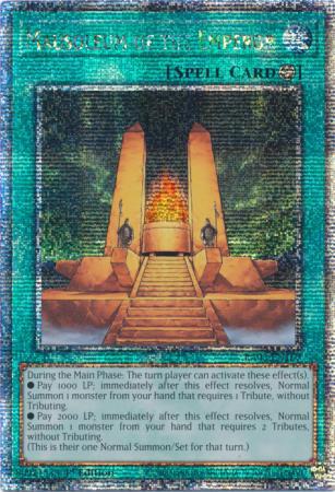 Mausoleum of the Emperor - RA03-EN167 - Quarter Century Secret Rare - 1st Edition