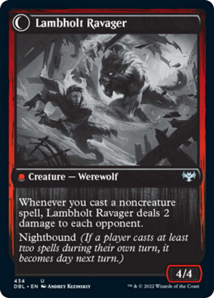 Lambholt Raconteur // Lambholt Ravager [434] [Innistrad: Double Feature] [Non-Foil]