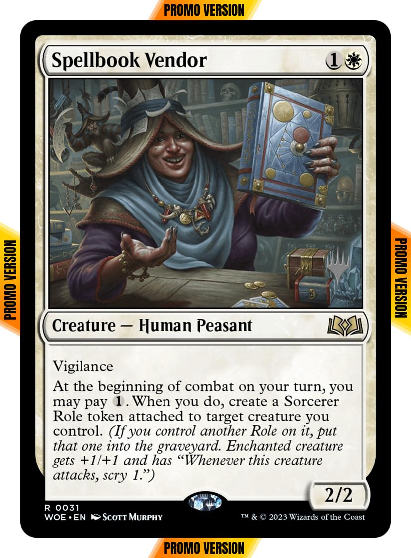 Spellbook Vendor [31p] [Promo Pack] [Wilds of Eldraine: Promos] [Non-Foil]