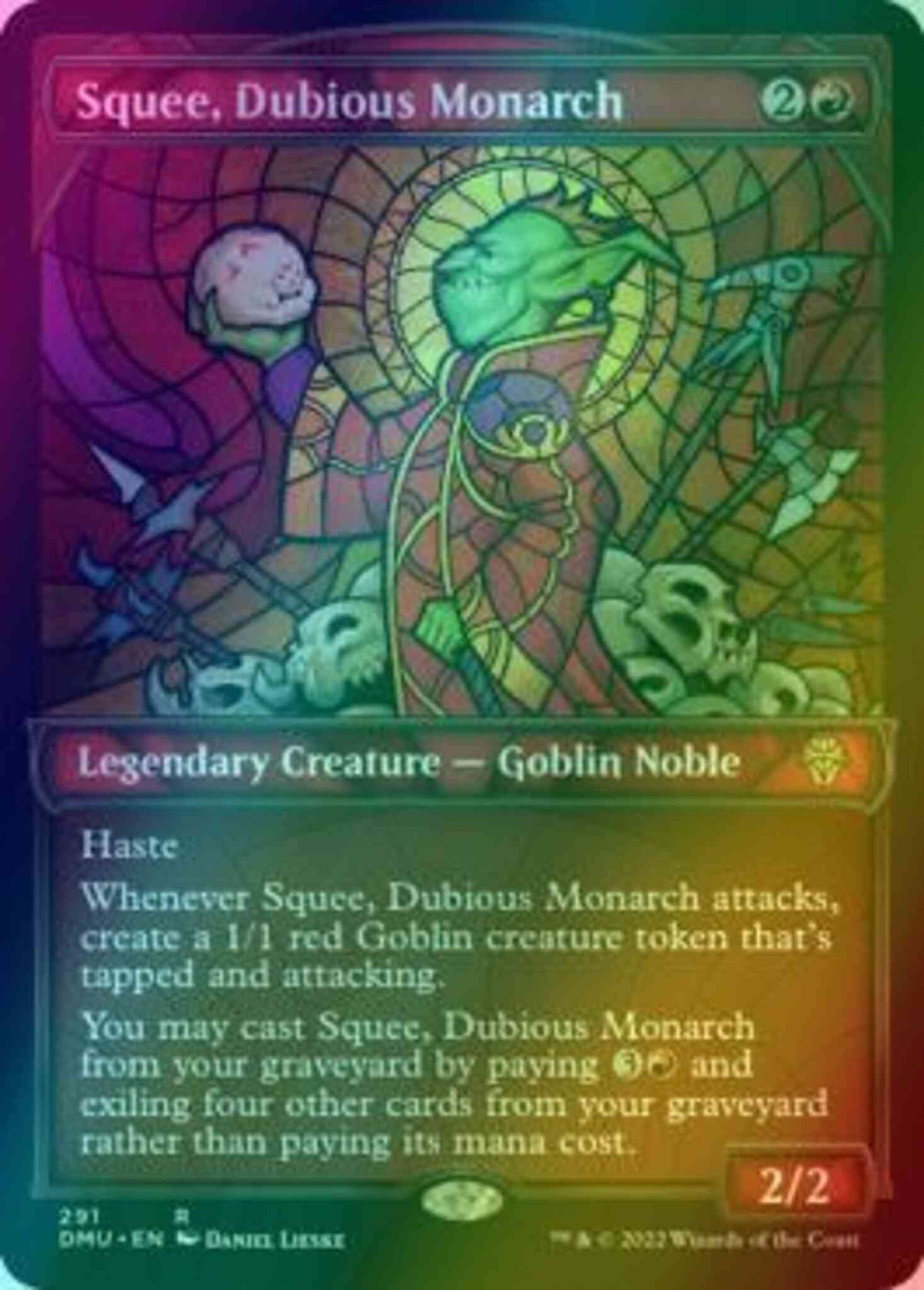 Squee, Dubious Monarch [291] [Stained Glass Showcase] [Dominaria United] [Foil]