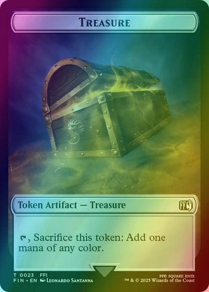 Hero Token (07) // Treasure Token (23) [FINAL FANTASY: Tokens] [Foil]