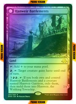 Hanweir Battlements // Hanweir, the Writhing Township [204as] [A] [Eldritch Moon Promos] [Foil]