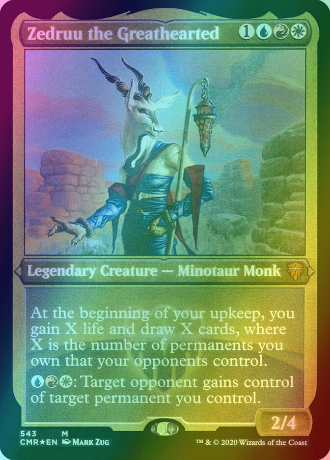 Zedruu the Greathearted [543] [Commander Legends] [Etched Foil]