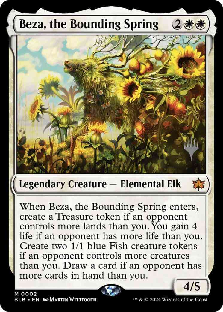 Beza, the Bounding Spring [2p] [Promo Pack] [Bloomburrow: Promos] [Non-Foil]