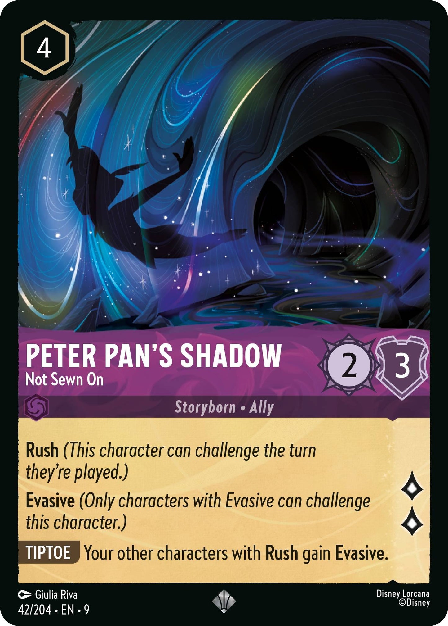 Peter Pan's Shadow - Not Sewn On - 42/204 [Fabled] [Non-Foil]