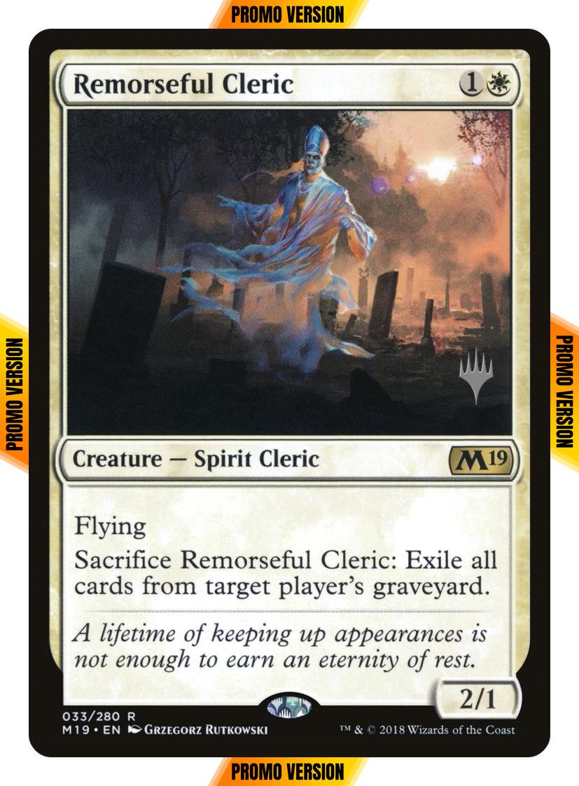 Remorseful Cleric [33p] [Promo Pack] [Core Set 2019 Promos] [Non-Foil]