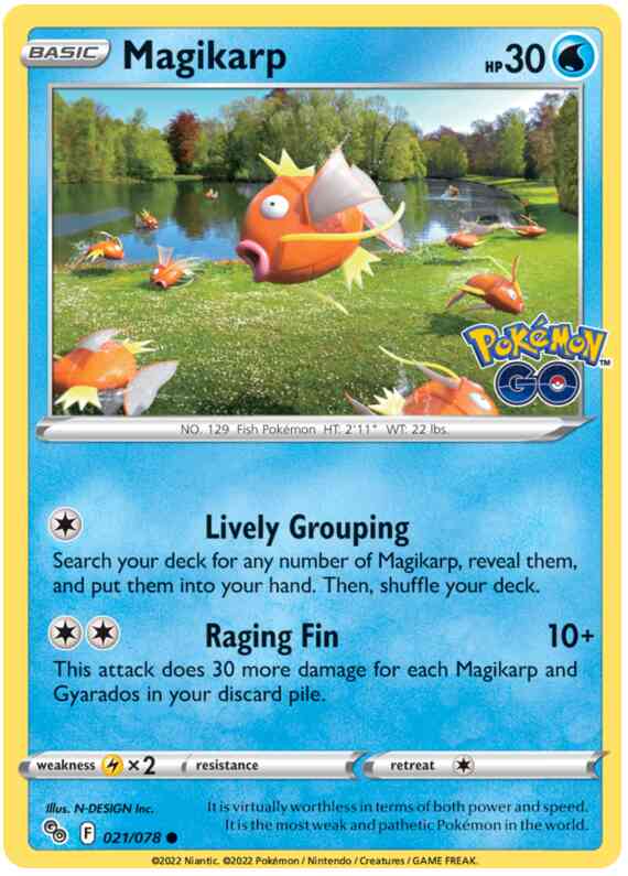 Magikarp - 021/078 - Common [pgo-021] [Non-Holo]