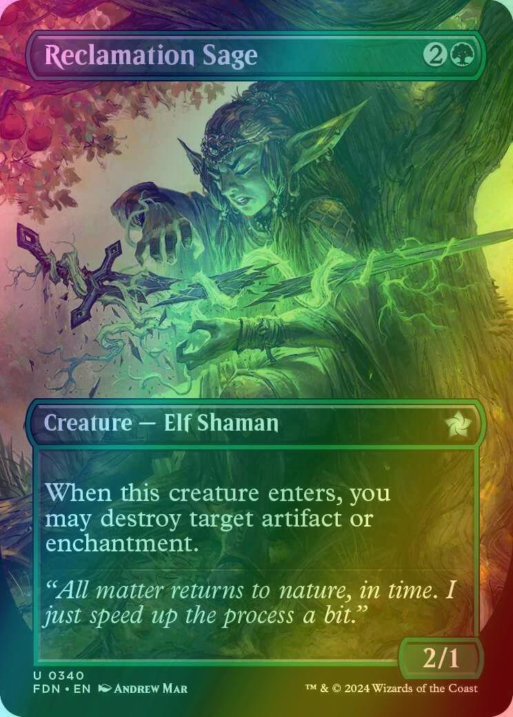 Reclamation Sage [340] [Borderless] [Foundations] [Foil]