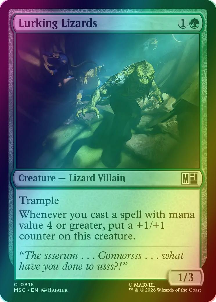 Lurking Lizards [816] [Jumpstart] [Marvel Super Heroes: Commander] [Foil]