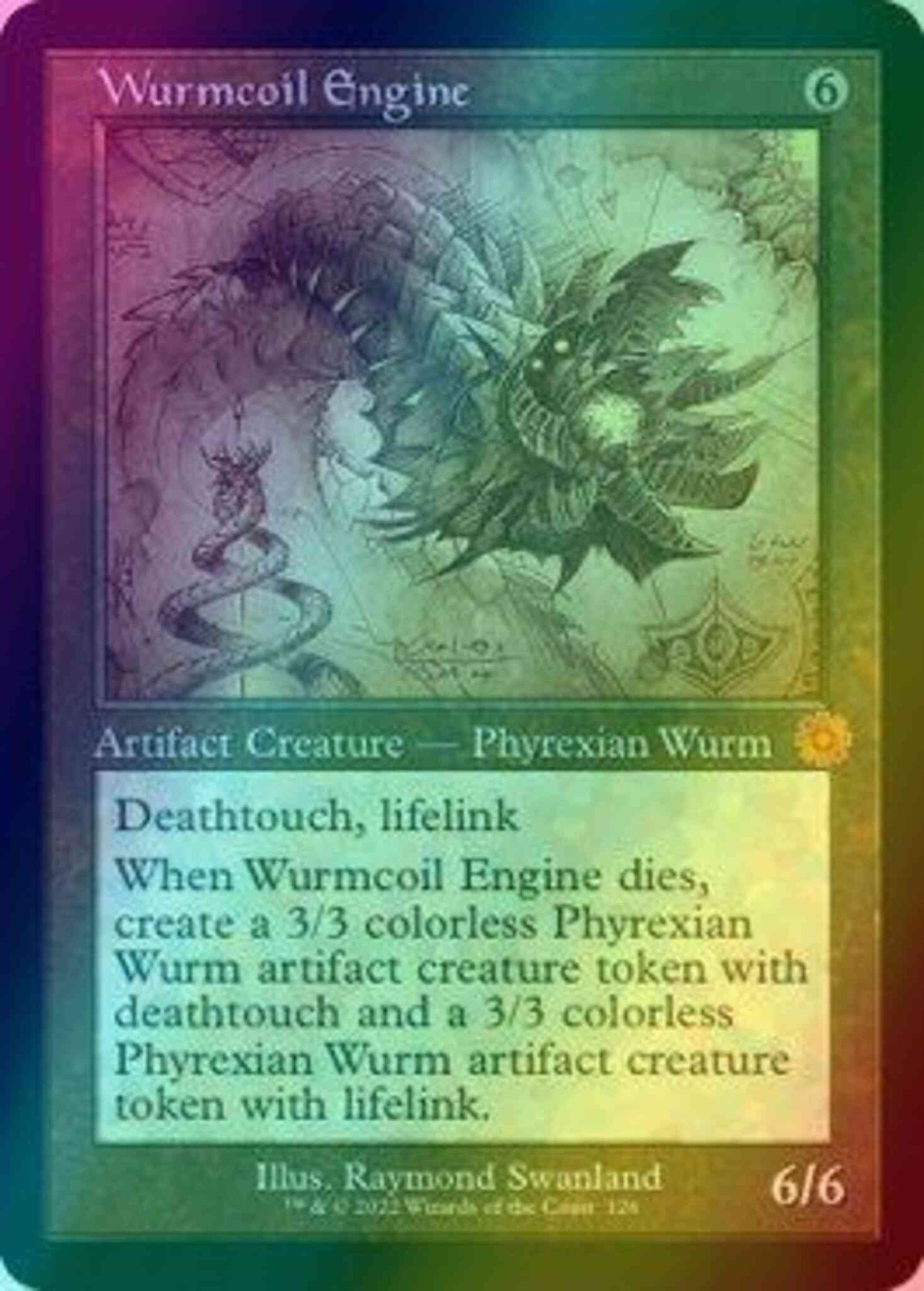 Wurmcoil Engine [126] [Retro Frame] [Schematic] [The Brothers' War Retro Artifacts] [Foil]