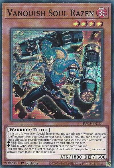 Vanquish Soul Razen - RA05-EN134 - Super Rare - 1st Edition