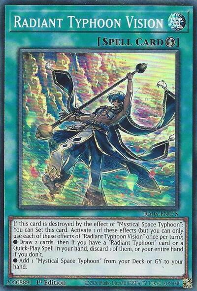 Radiant Typhoon Vision - RA05-EN075 - Super Rare - 1st Edition