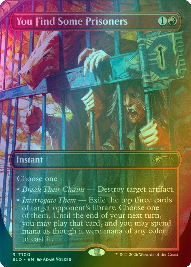 You Find Some Prisoners [7100] [Borderless] [D&D: Shadows Over Baldur's Gate] [Secret Lair Drop] [Foil]