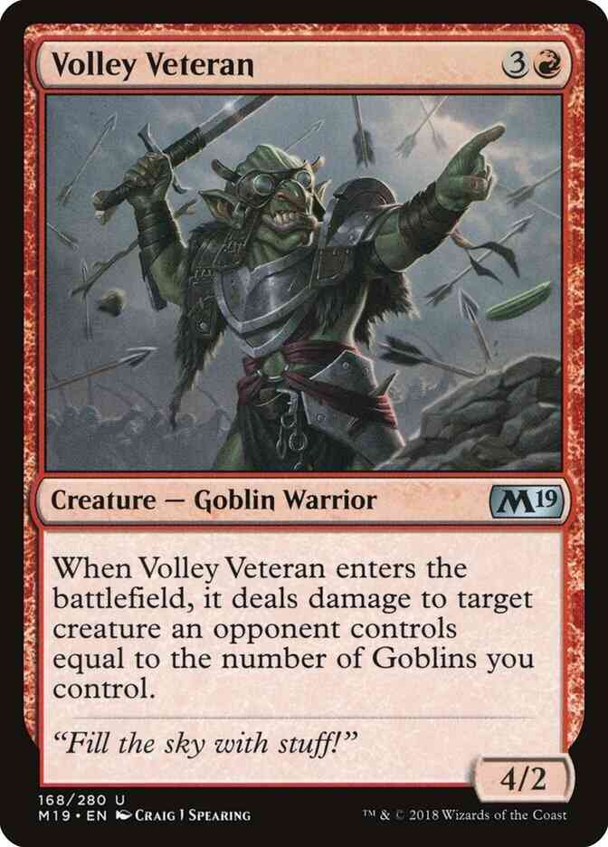 Volley Veteran [168] [Core Set 2019] [Non-Foil]