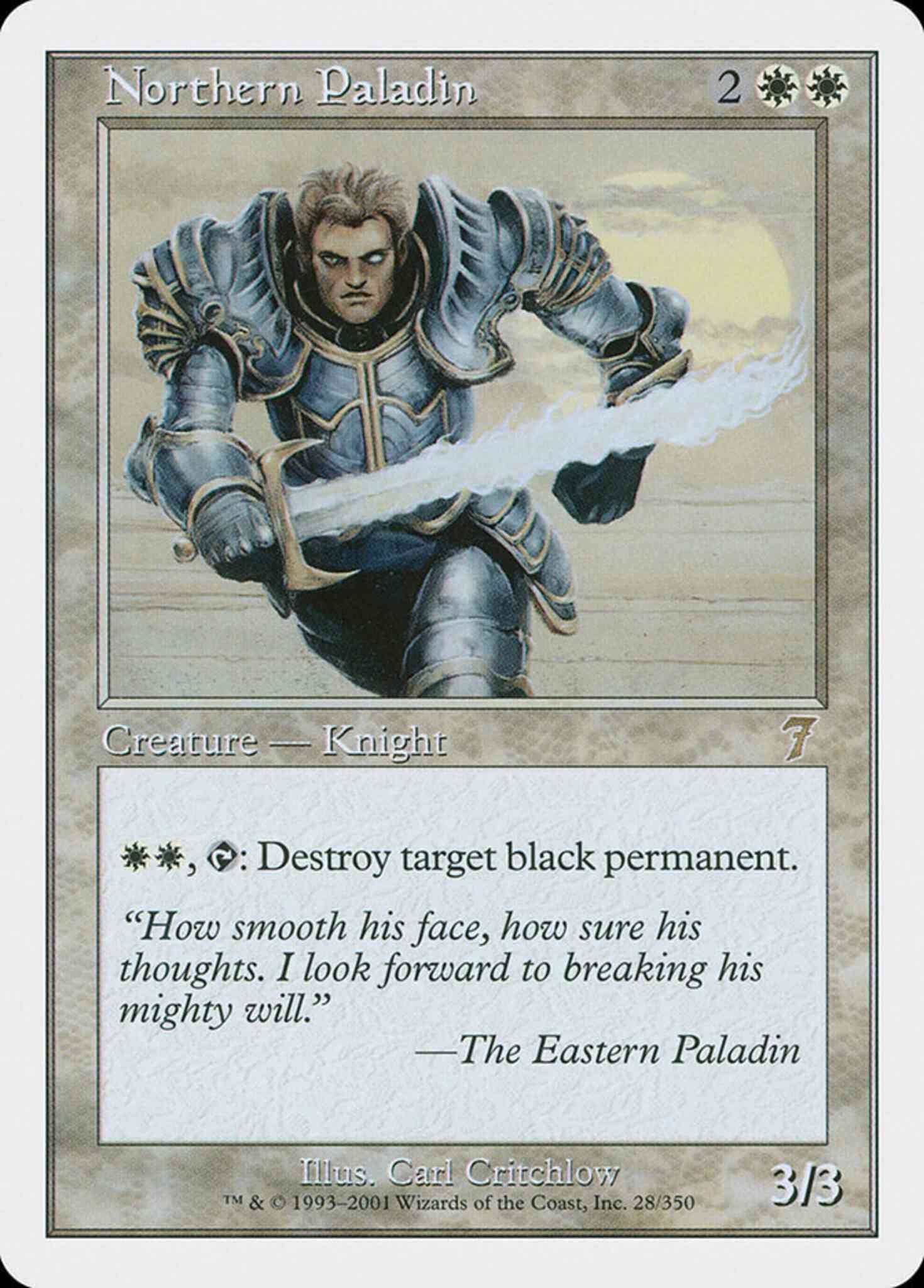 Northern Paladin [28] [Seventh Edition] [Non-Foil] – Face to Face