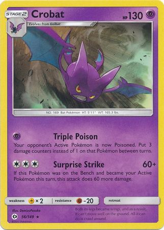 Crobat - Theme Deck - 56/149 - Rare [sm1-56] [Non-Holo]
