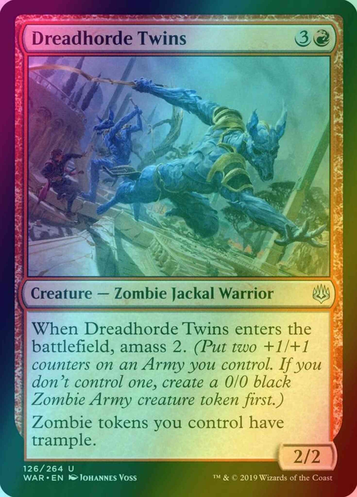 Dreadhorde Twins [126] [War of the Spark] [Foil]
