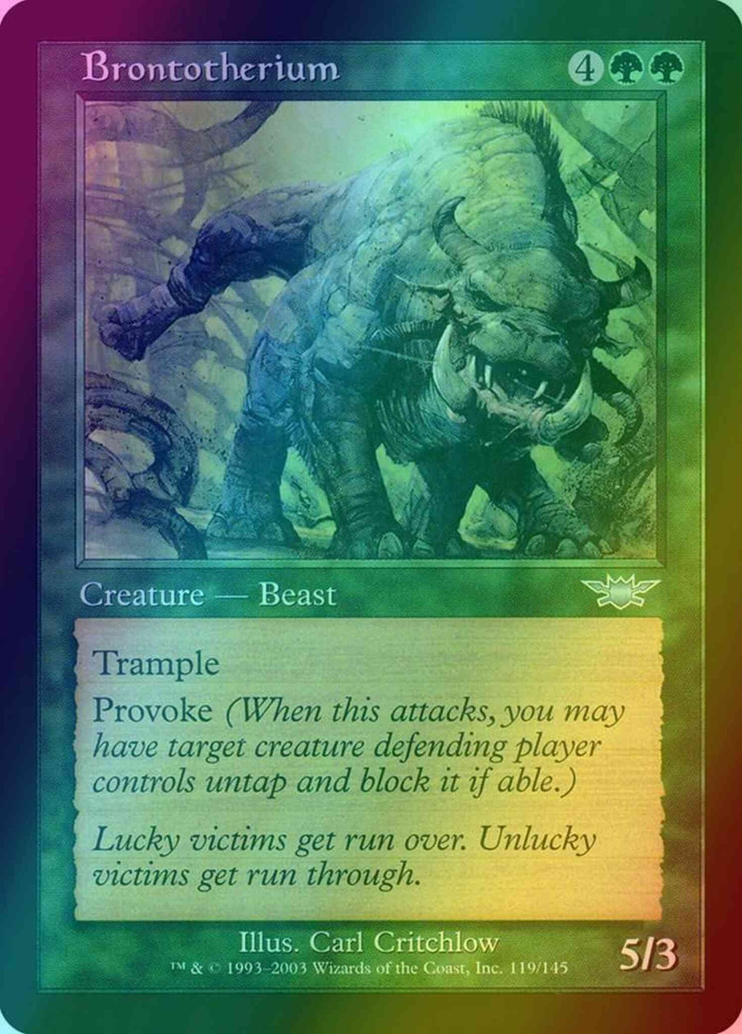 Brontotherium [119] [Legions] [Foil]
