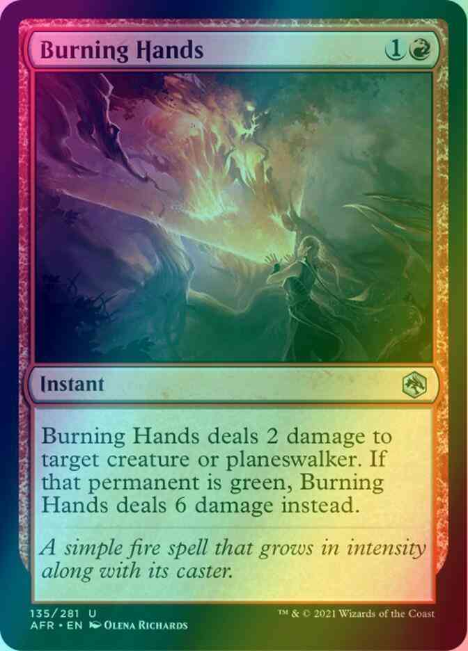 Burning Hands [135] [Adventures in the Forgotten Realms] [Foil]