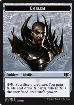 Ob Nixilis of the Black Oath Emblem (35) // Zombie Token (16) [Commander 2014 Tokens] [Non-Foil]