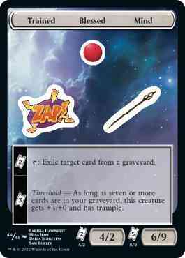 Trained Blessed Mind [44] [Unfinity Sticker Sheets] [Non-Foil]