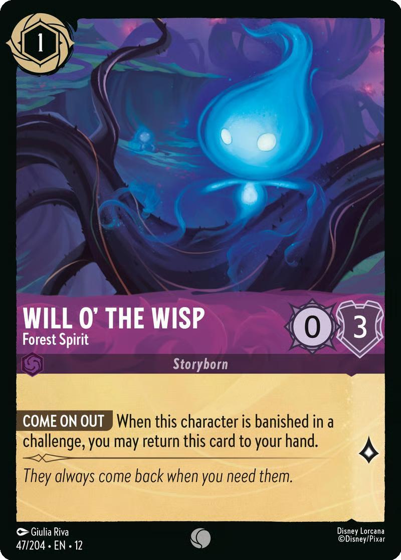 Will o' the Wisp - Forest Spirit - 47/204 [Wilds Unknown] [Non-Foil]