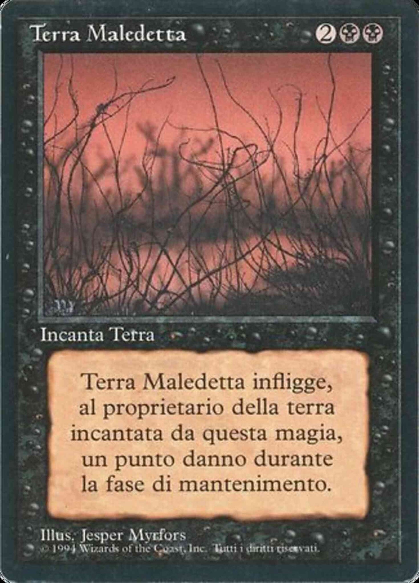 Cursed Land - Italian [98] [Foreign Black Border: Italian] [Non-Foil]