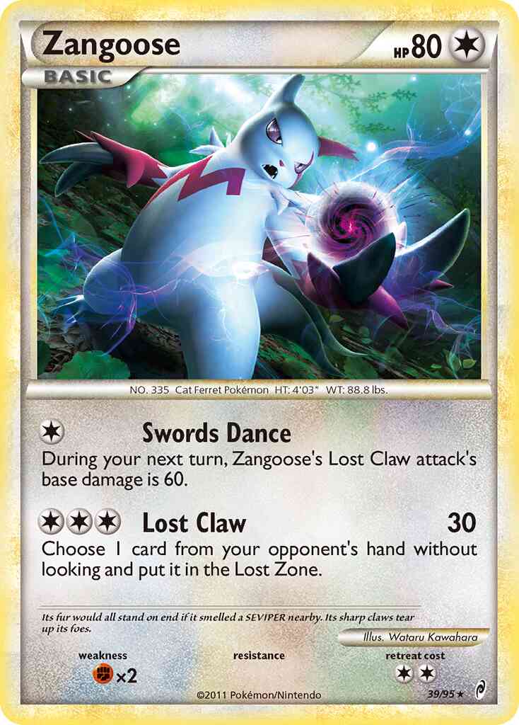 Zangoose - 39/95 - Rare [col1-39] [Reverse Holo]