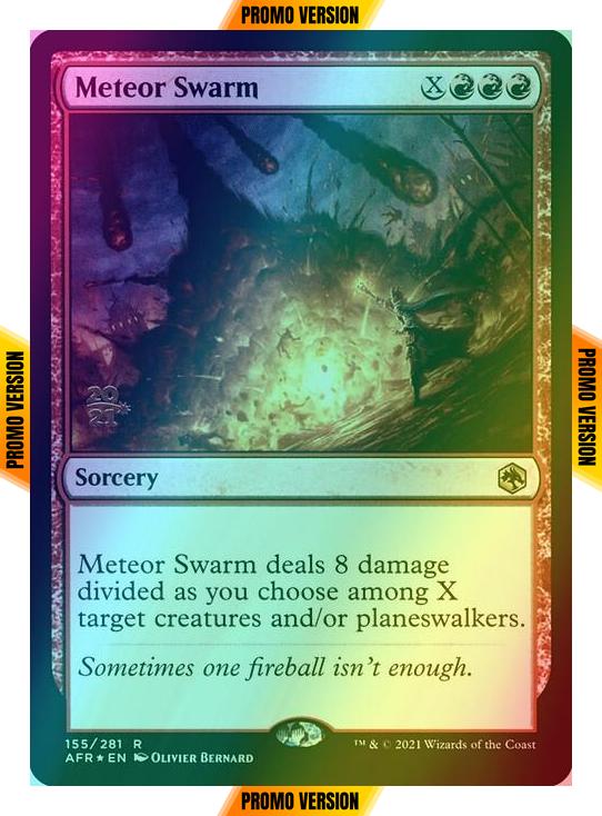Meteor Swarm [Prerelease] [155s] [Adventures in the Forgotten Realms Promos] [Foil]