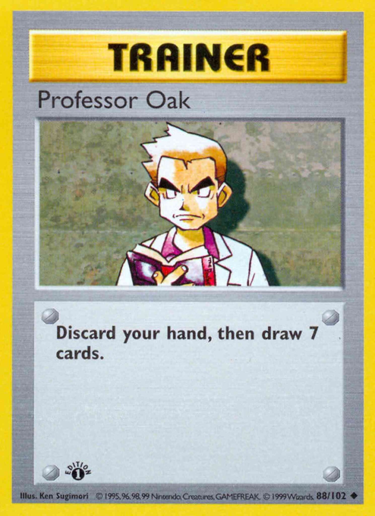 Professor Oak - 88/102 - Uncommon - 1st Edition [base1-88] [Non-Holo]