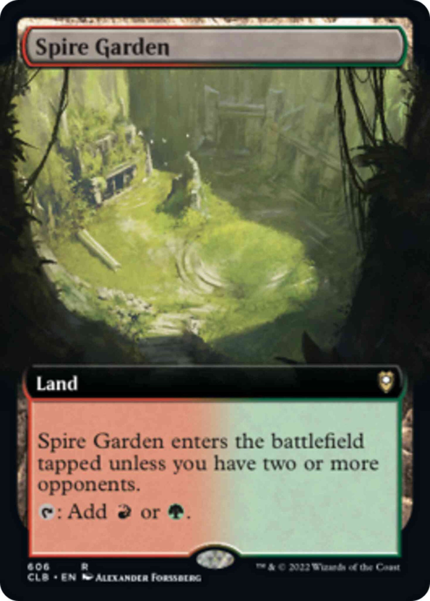 Spire Garden [606] [Extended Art] [Commander Legends: Battle for Baldur's Gate] [Non-Foil]