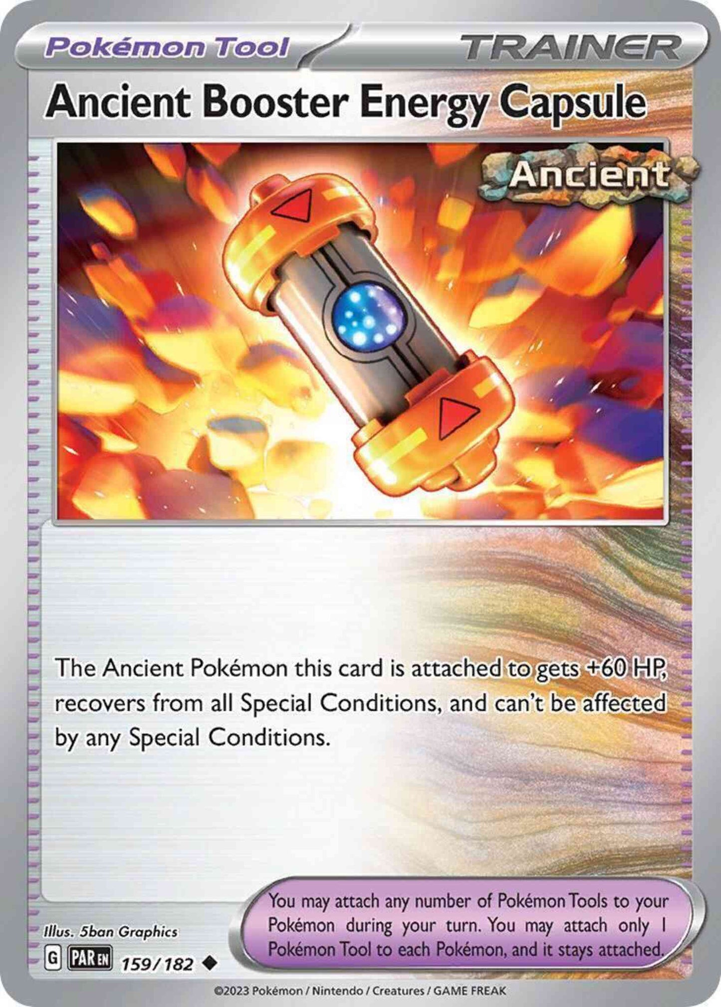 Ancient Booster Energy Capsule - 159/182 - Uncommon [sv04-159] [Non-Holo]