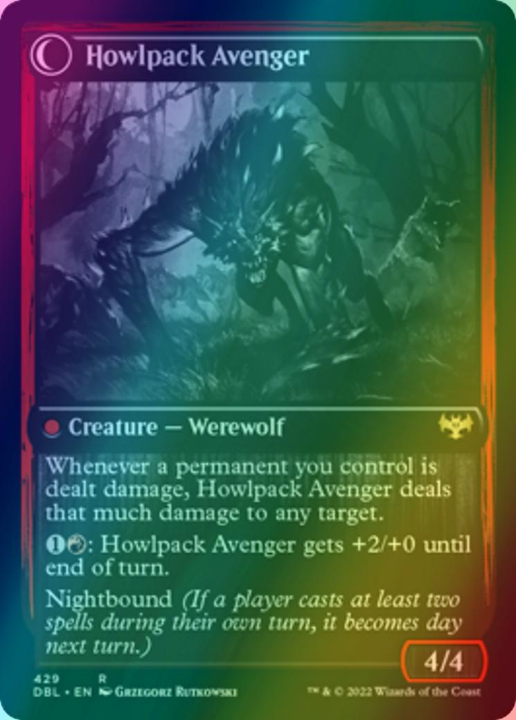 Ill-Tempered Loner // Howlpack Avenger [429] [Innistrad: Double Feature] [Foil]