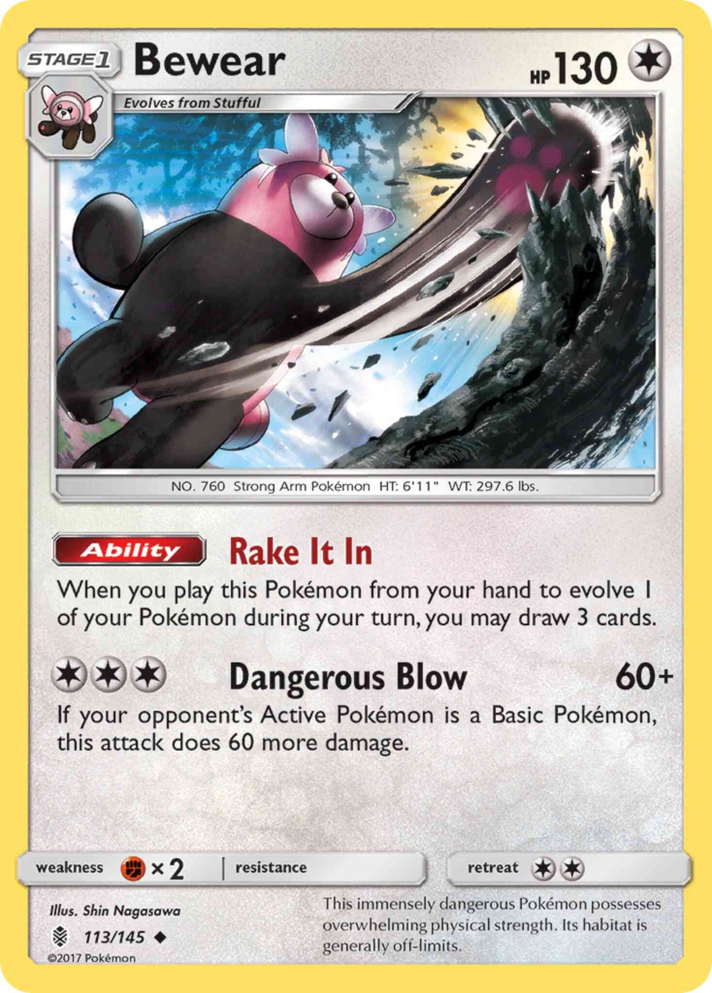 Bewear - 113/145 - Uncommon [sm2-113] [Non-Holo]