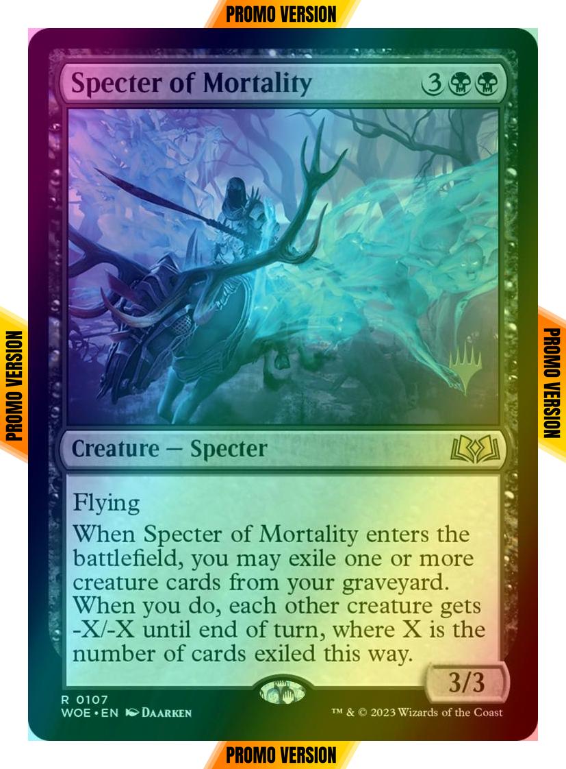 Specter of Mortality [107p] [Promo Pack] [Wilds of Eldraine: Promos] [Foil]