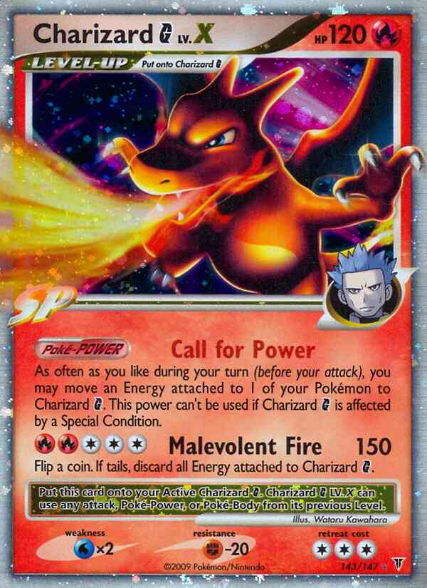 Charizard G - 143/147 - Rare Holo Lv.X [pl3-143] [Ultra]